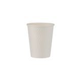 White Embossed Design Paper Cup 8 Oz, Bahrain
