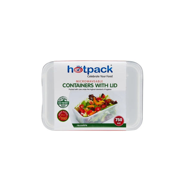 Offer Pack Clear Microwaveable Rectangle Container
