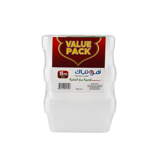 Offer Pack Clear Microwaveable Container