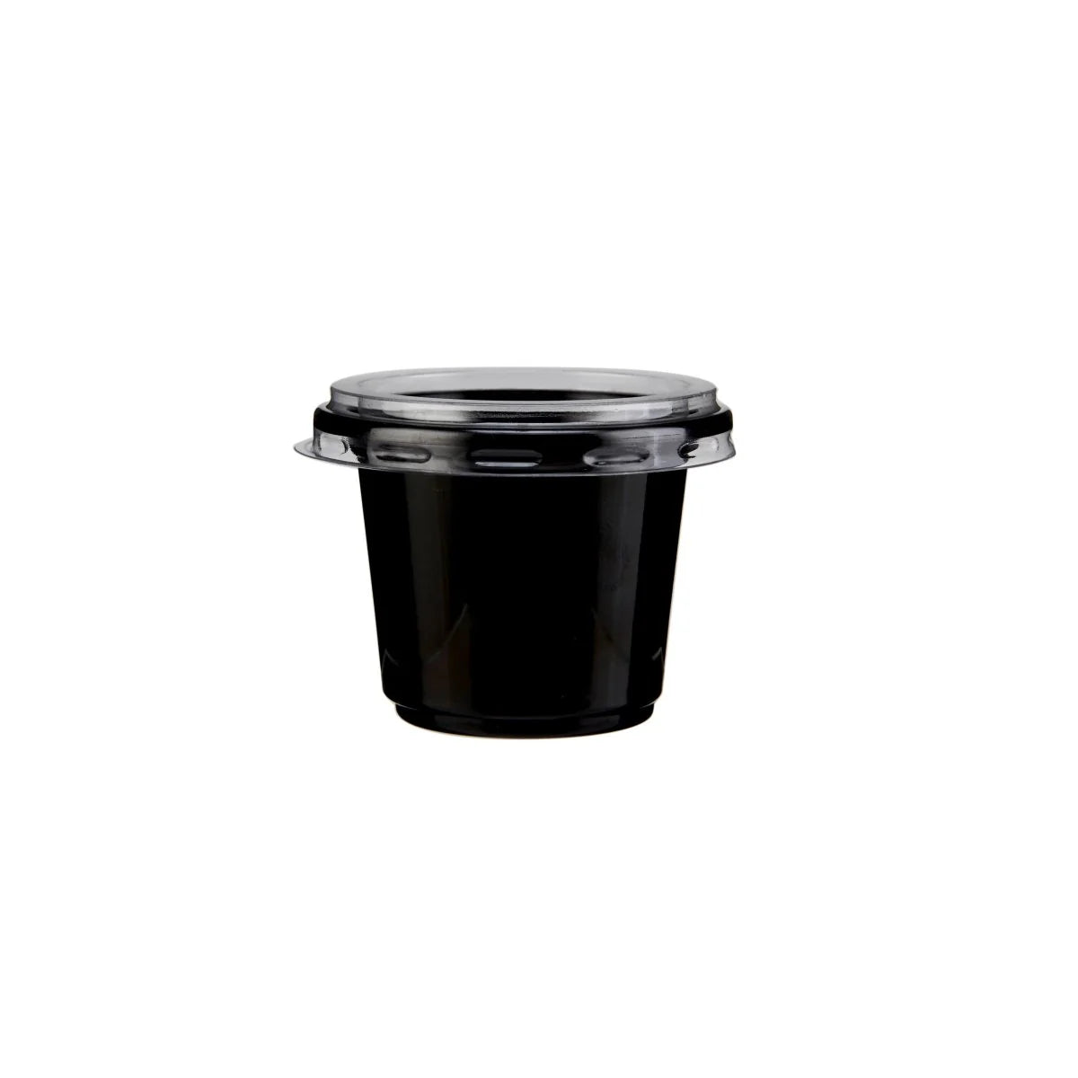 Black Portion Cup + Lid 2 Oz