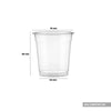 Hotpack Clear PET Cup 78 Diameter With Lid