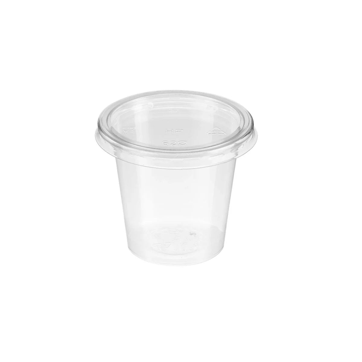 PET Clear Portion Cup 1 Oz with Lid