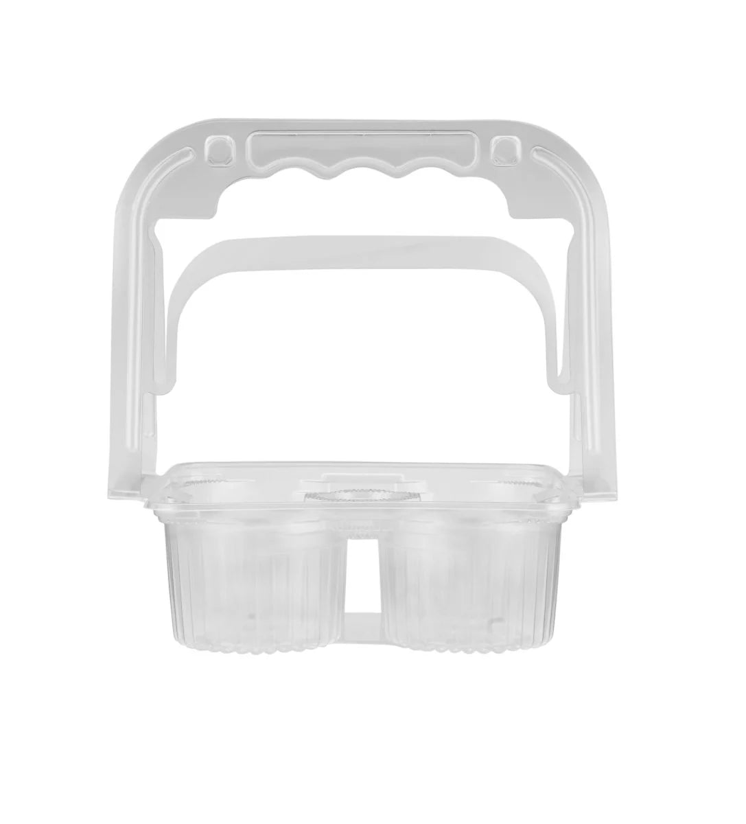 PLASTIC CUP CARRIER-CLEAR- 4 CUPS