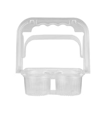 PLASTIC CUP CARRIER-CLEAR- 4 CUPS