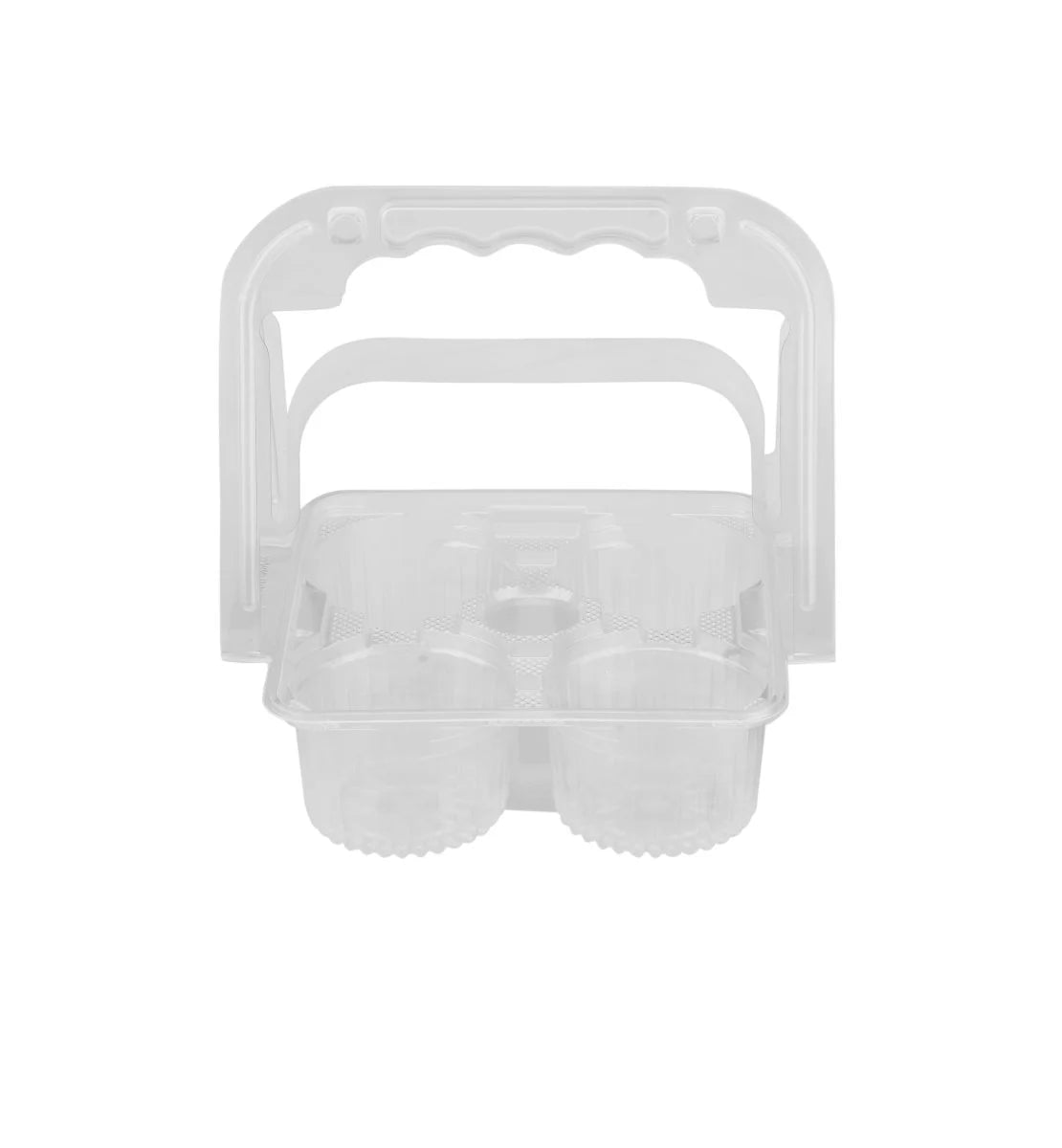 PLASTIC CUP CARRIER-CLEAR- 4 CUPS