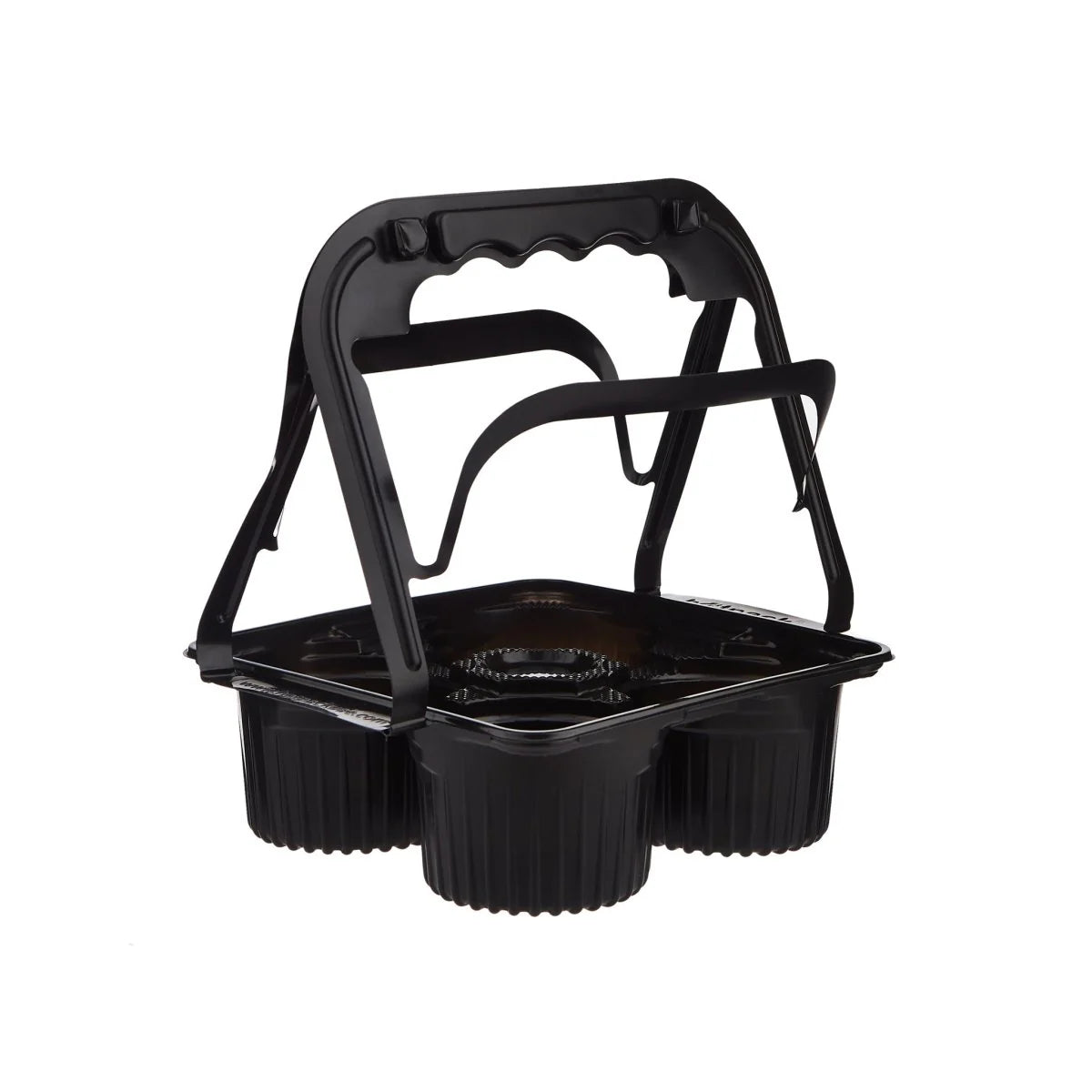 PLASTIC CUP CARRIER-BLACK- FOR 4 CUPS 