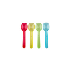 Mixed Color Plastic Ice Cream Spoon Small-8.2 Cm 