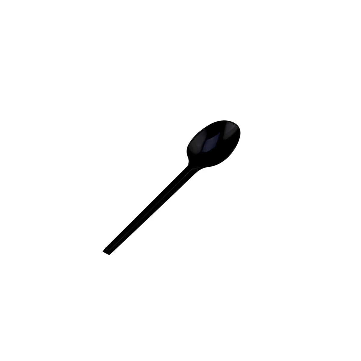 Black Standard Normal Duty Plastic Spoon 