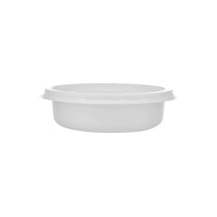 PP Plain White Bowl with Lid