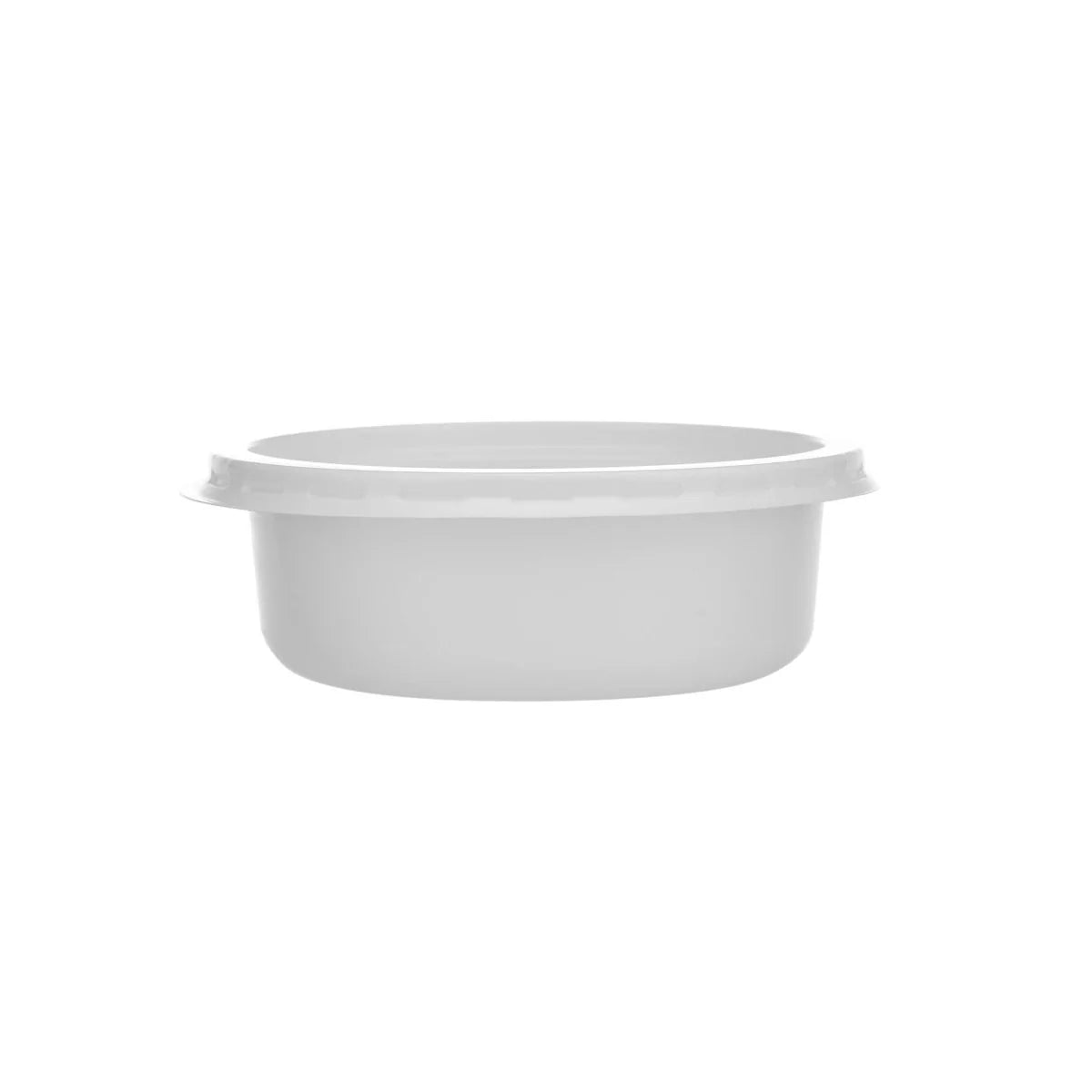 PP Plain White Bowl with Lid