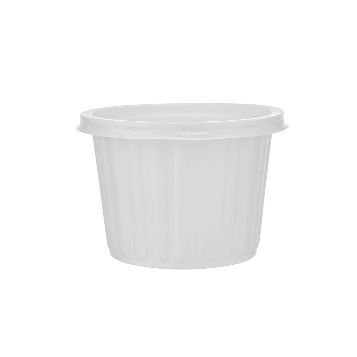 PP Corrugated White Bowl