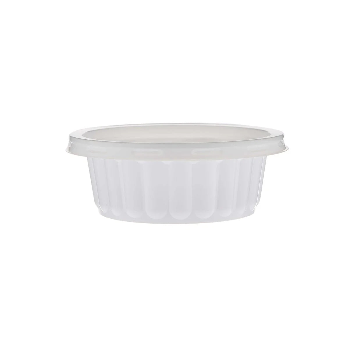 PP Corrugated White Bowl