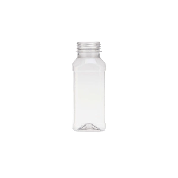 Plastic Square Bottle with Black Cap - hotpack.bh