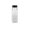Plastic Square Bottle with Black Cap - hotpack.bh