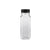 Plastic Square Bottle with Black Cap - hotpack.bh