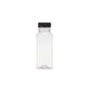 Plastic Square Bottle with Black Cap - hotpack.bh