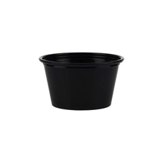 Black Portion Cup + Lid 4 Oz