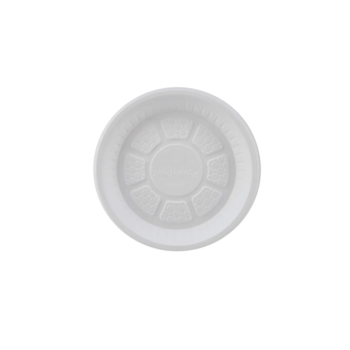  Round Plastic Plate White 7 Inch