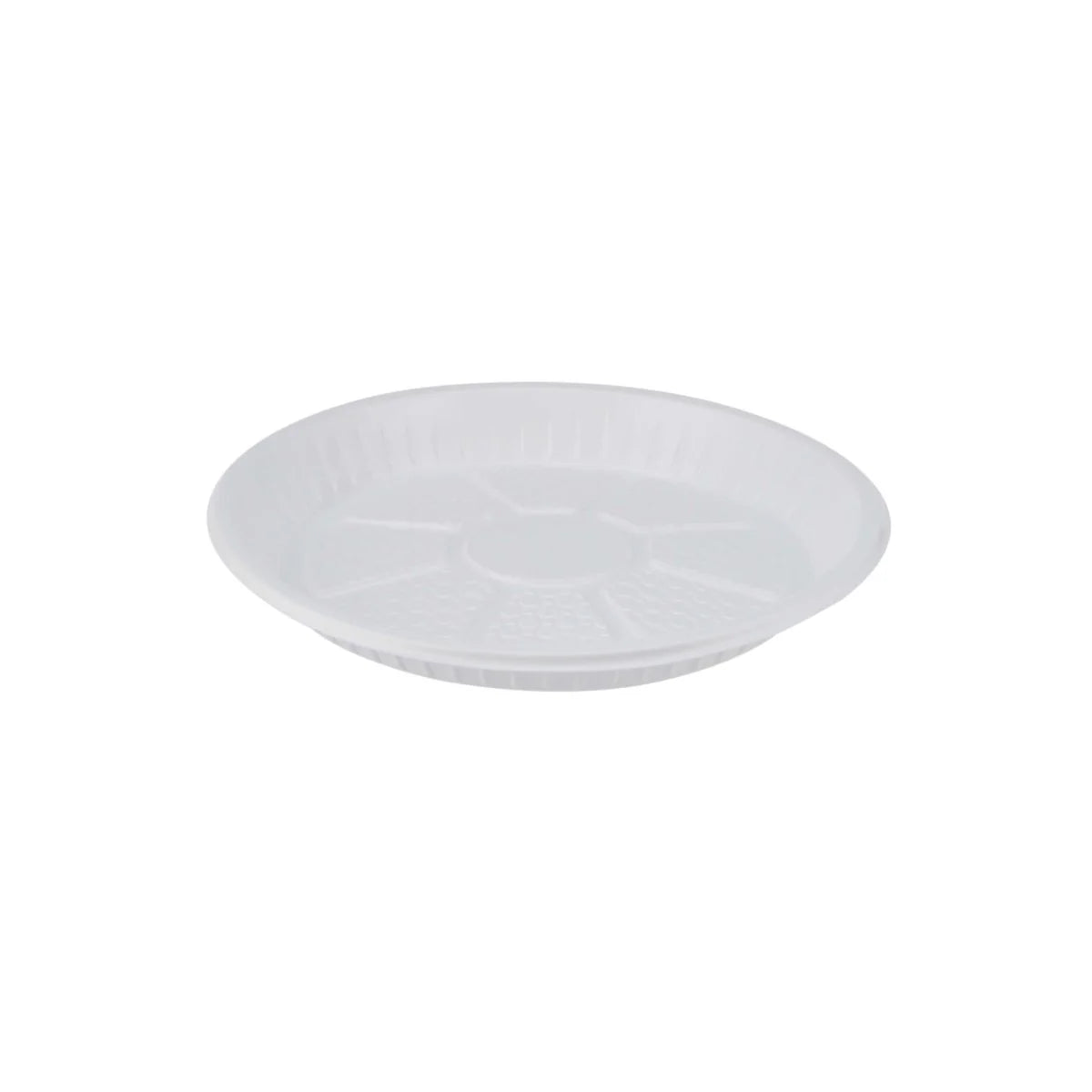 Round Plastic Plate White 9 Inch