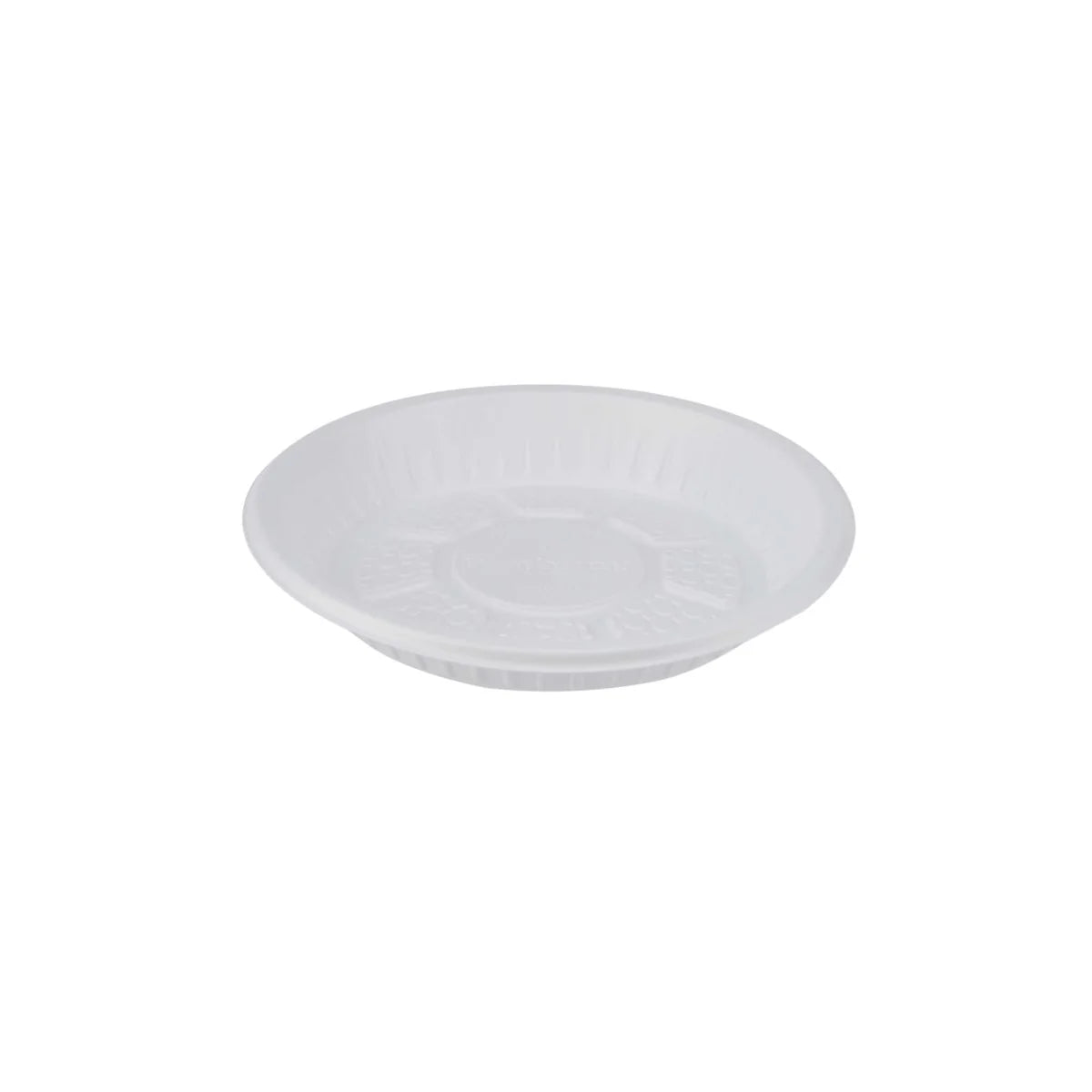  Round Plastic Plate White 7 Inch