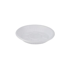  Round Plastic Plate White 7 Inch