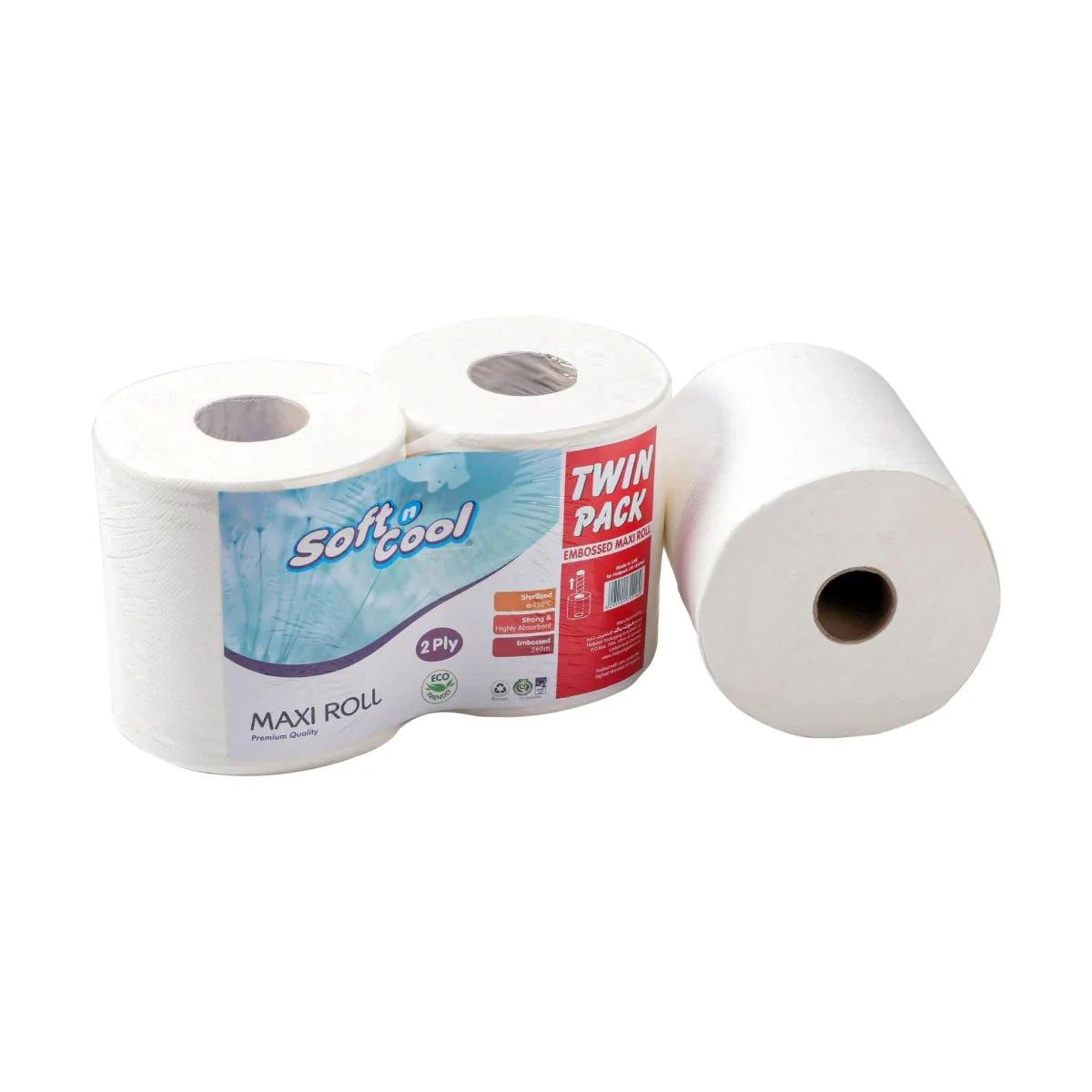Soft n Cool Twin Pack Maxi Roll
