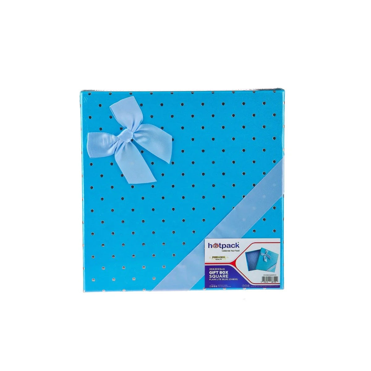 Square Gift Box 20*20*5CM-LITE BLU-CHB33