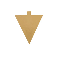 Triangle Gold Single Cake Piece Board 11.5 Cm