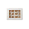 White Cup Cake Box with Inserts