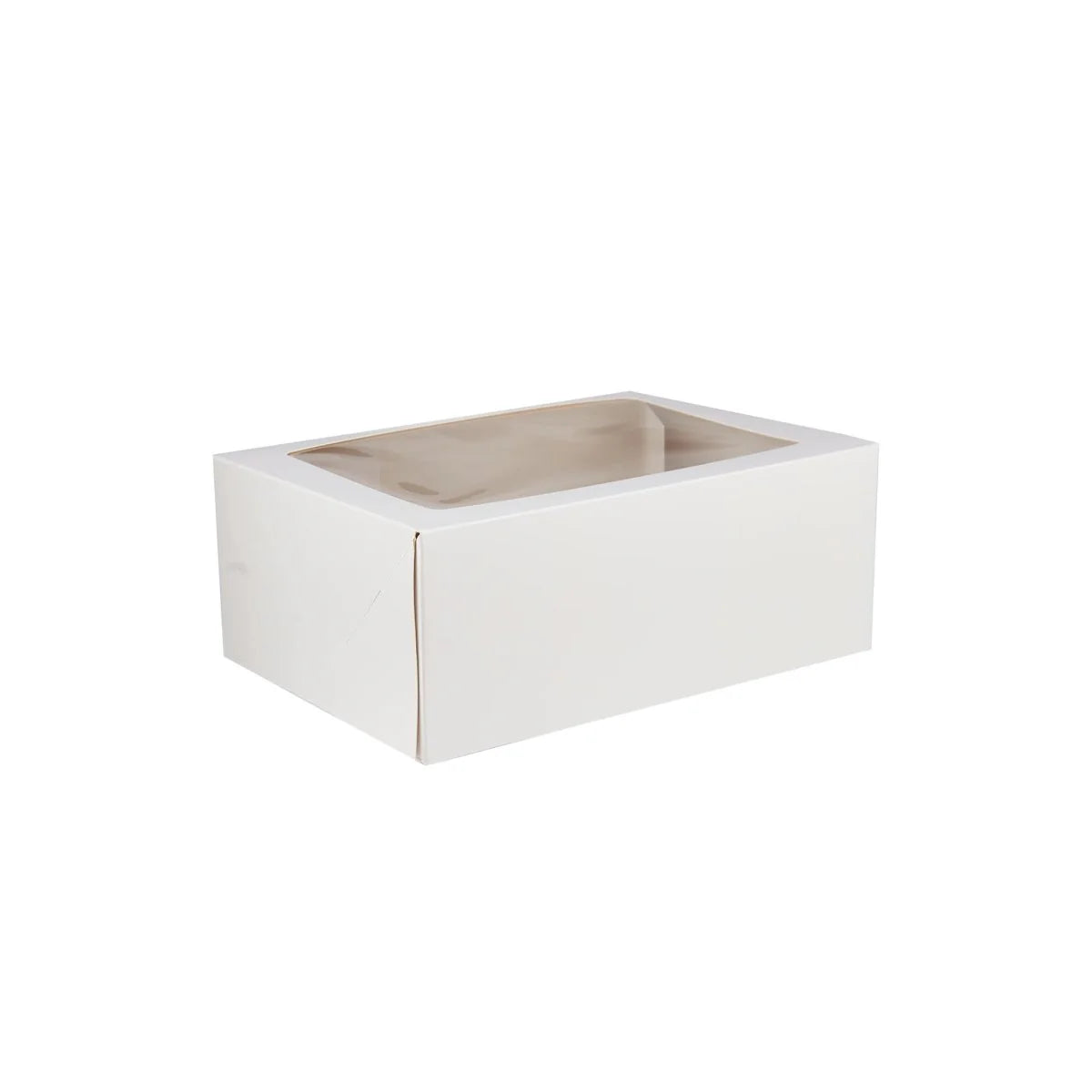 White Cup Cake Box with Inserts
