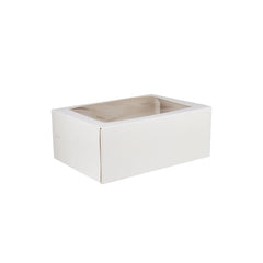 White Cup Cake Box with Inserts