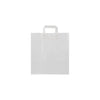 White Paper Bag Flat Handle 