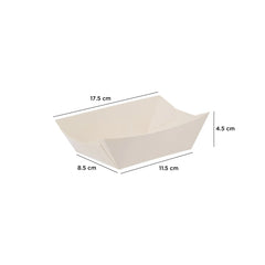 White Paper Boat Tray