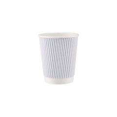 White Ripple Paper Cups