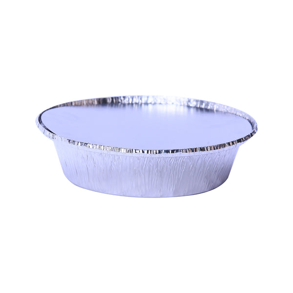 Hotpack |Round Alu. Container, 800 Cc -base+ Lid| 600 PCS - Hotpack Bahrain