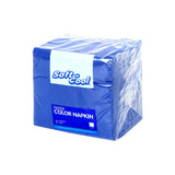 Soft N Cool Blue Colored Napkin, 40*40 Cm| 50 Pieces* 24 Packet - Hotpack 
