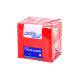 Soft N Cool Red Napkin, 25*25 Cm| 2400 Pieces -Hotpack Bahrain 