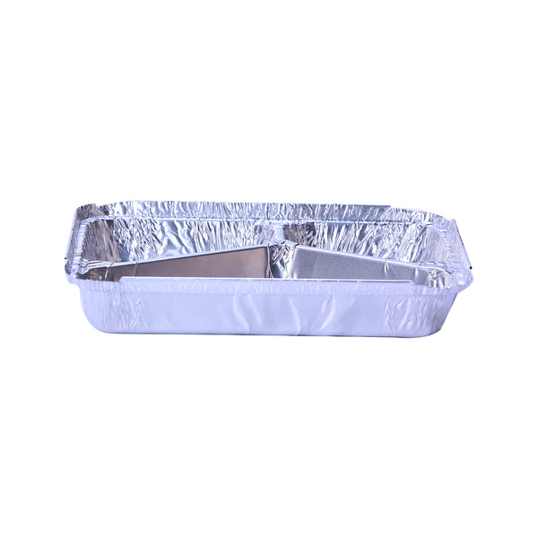 Hotpack |Aluminium Container 8576, 3 Compartmnet+ Lid-760 Cc | 500 PCS - Hotpack Bahrain