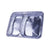 Hotpack |Aluminium Container 8582, 2 Compartmnet + Lid- 820 Cc | 500 PCS - Hotpack Bahrain