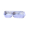 Hotpack |Aluminium Container 8582, 2 Compartmnet + Lid- 820 Cc | 500 PCS - Hotpack Bahrain
