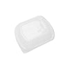 250 Pieces Black Base Rectangular Container with Lid - LBH - 24 x 20.5 x 4.2 cm - Hotpack 