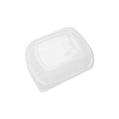 250 Pieces Black Base Rectangular Container with Lid - LBH - 24 x 20.5 x 4.2 cm - Hotpack 