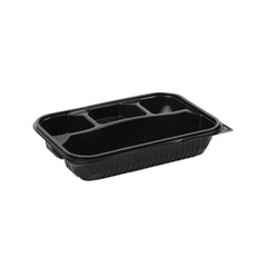 200 Pieces Rectangular Container,4 Comp. + Lid