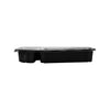 150 Pieces Black Base Rectangular 6-Compartment Container - hotpack.bh