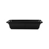 300 Pieces Black Base Rectangular Container 38 Oz + Lid 220 x 150 x 45 mm