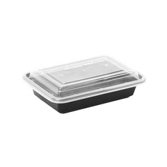 300 Pieces Rectangular Container 8 Oz + Lid - 137*95*29 Mm - Hotpack Bahrain