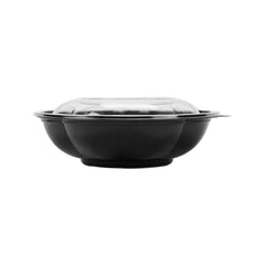 300 Pieces Black Base Round Salad Bowl 18 Oz