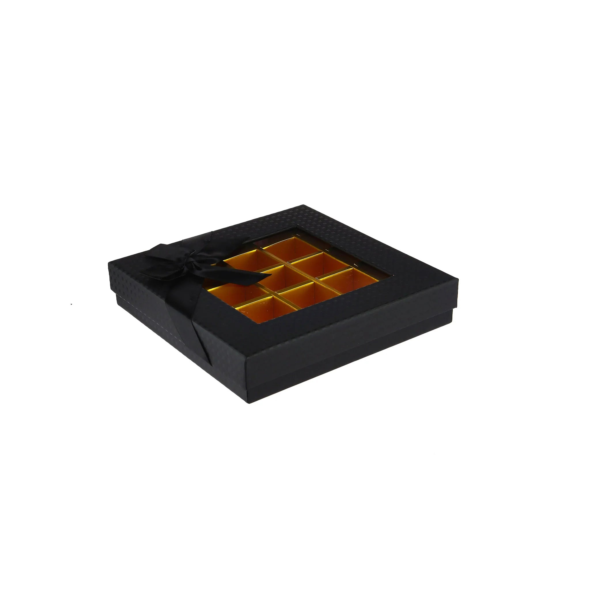 48 Pieces Black Square Chocolate Gift Box 25 Division-20*20*4 cm