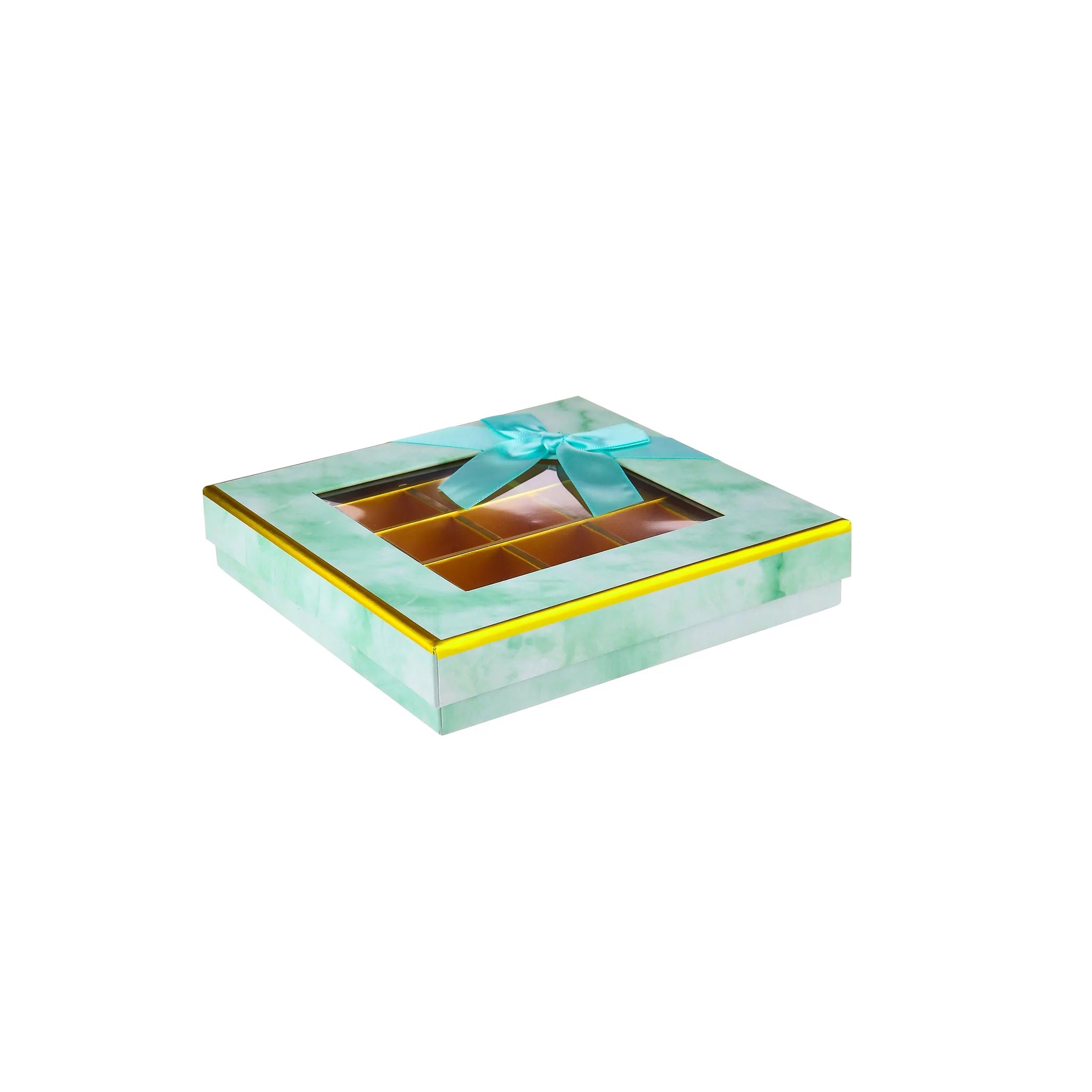 48 Pieces Blue Square Chocolate Gift Box 25 Division-20*20*4 cm