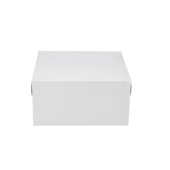 100 Pieces White Cake Box 25 x 25 cm - hotpack.bh